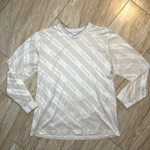 Rare Supreme Diagonal Logo Soccer Long Sleeve